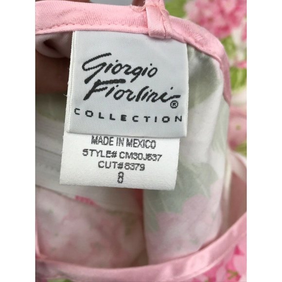 Georgio Fiorline sz 8 Flora Print Dress Spaghetti Strap - Picture 2 of 10